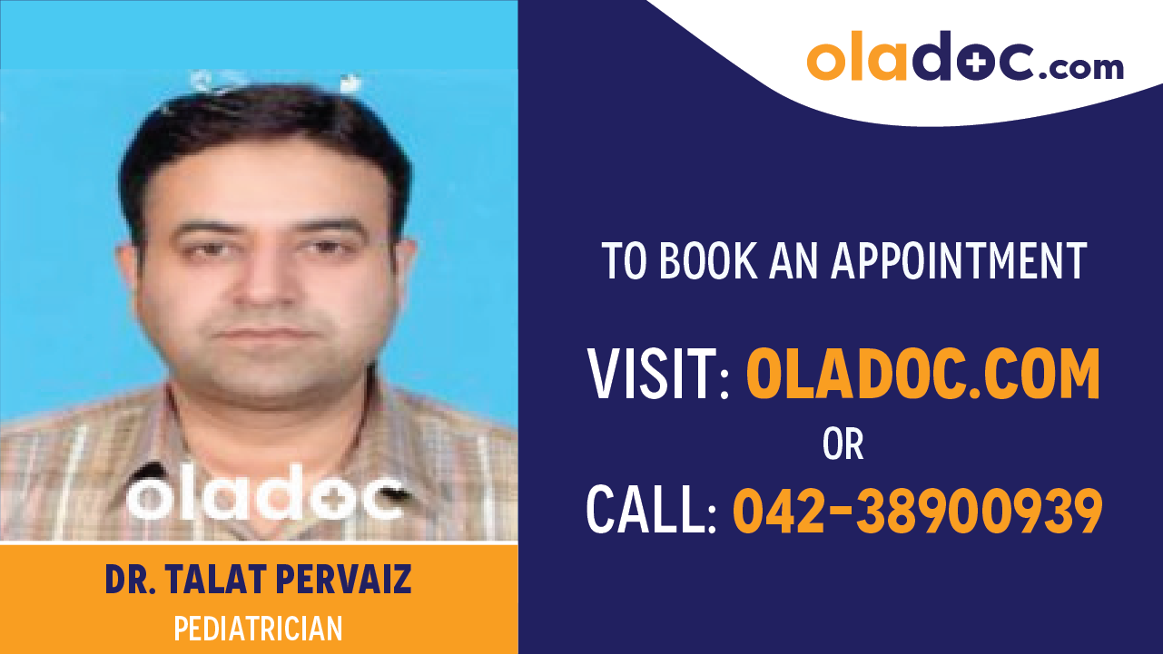 Book appointment with Dr. Talat Pervaiz-best pediatrician in Islamabad